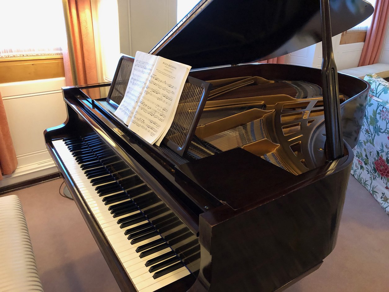 Piano onboard the Royal Yacht Britannia