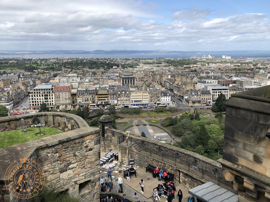 View from Edinburgh Castle over Princes Street