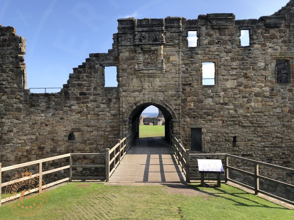 The Entrance and Archbishops lodgings at St Andrews Castle
