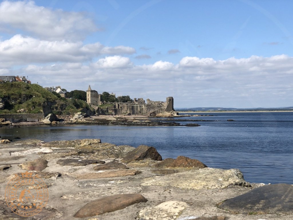 The view to St Andrews Castle from the Harbour