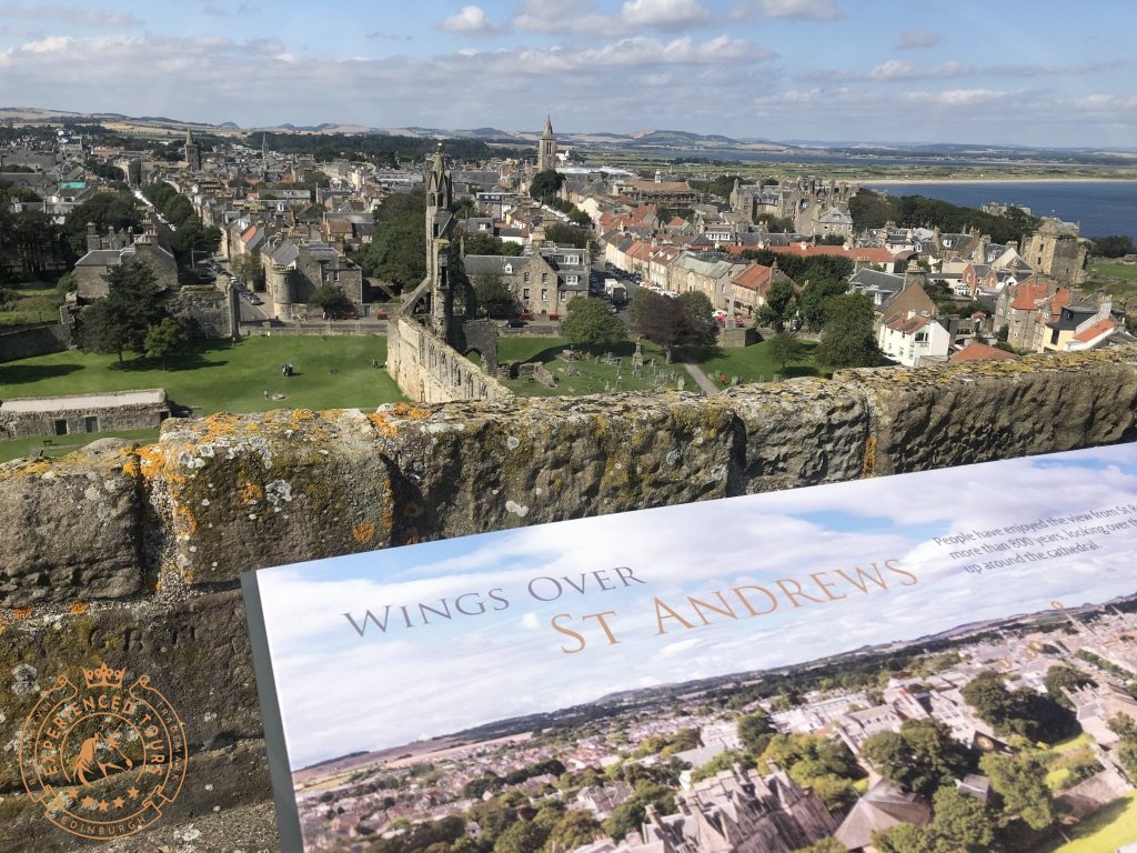 The view from St Rules Tower over St Andrews