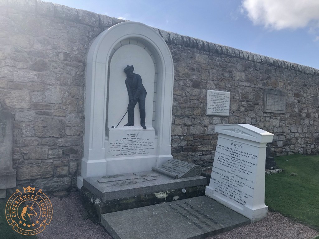 The Grave stone of Old Tom Morris and Young Tom Morris