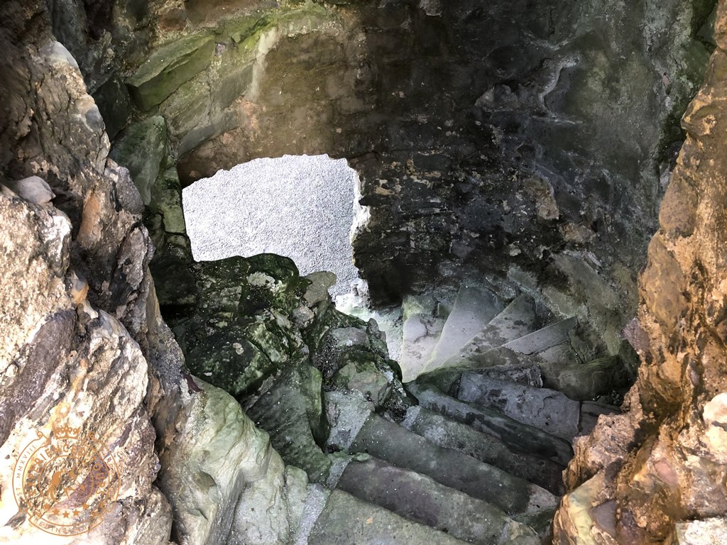 Stairs to nowhere at Dirleton Castle