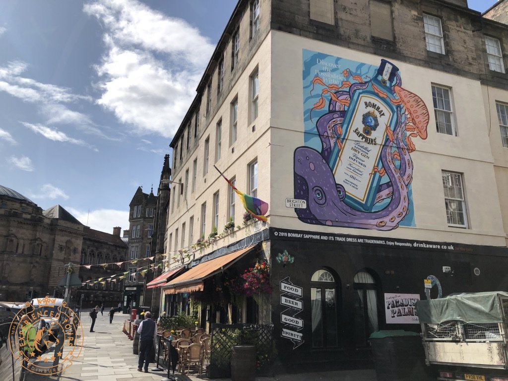 Street art in Edinburgh old town
