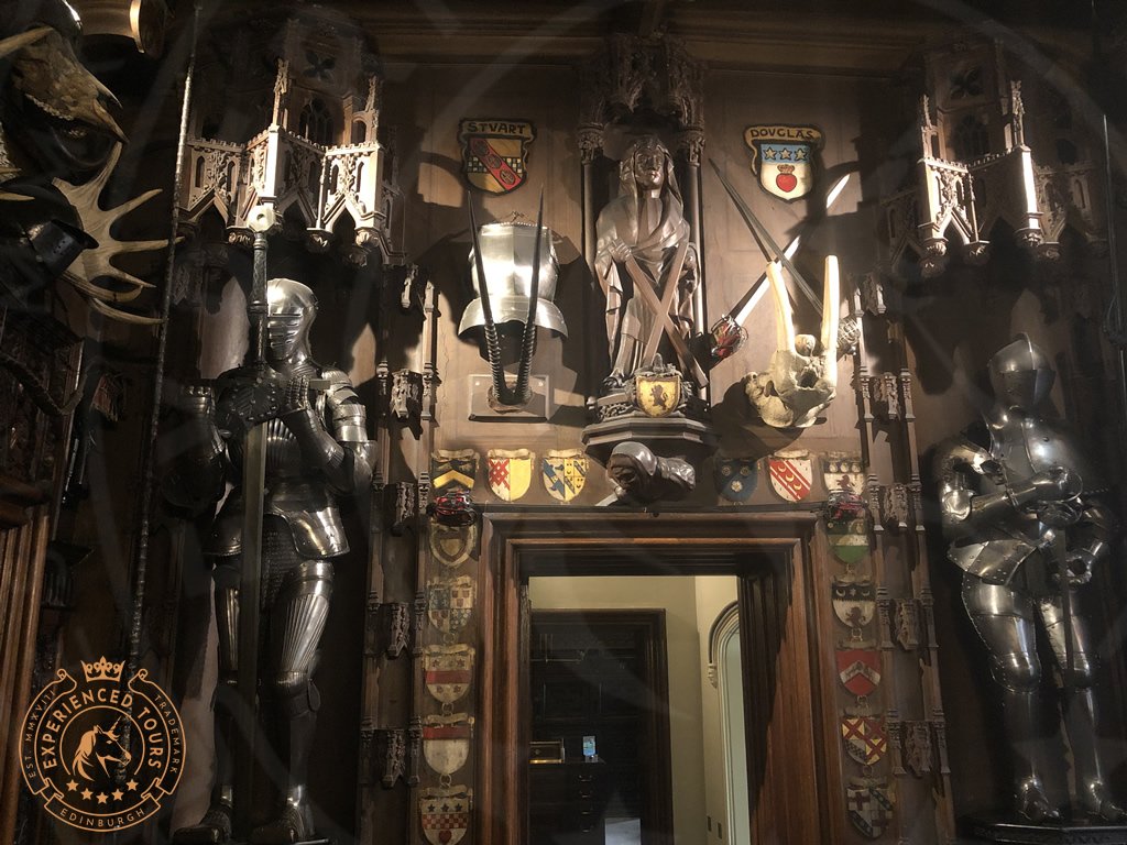 Entrance hall at Abbotsford House