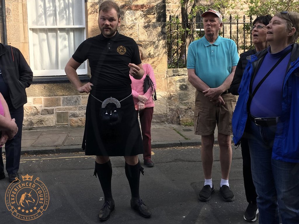 Alexander with tour group