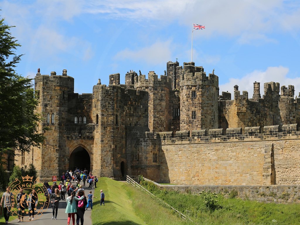 Entering Alnwick Castle