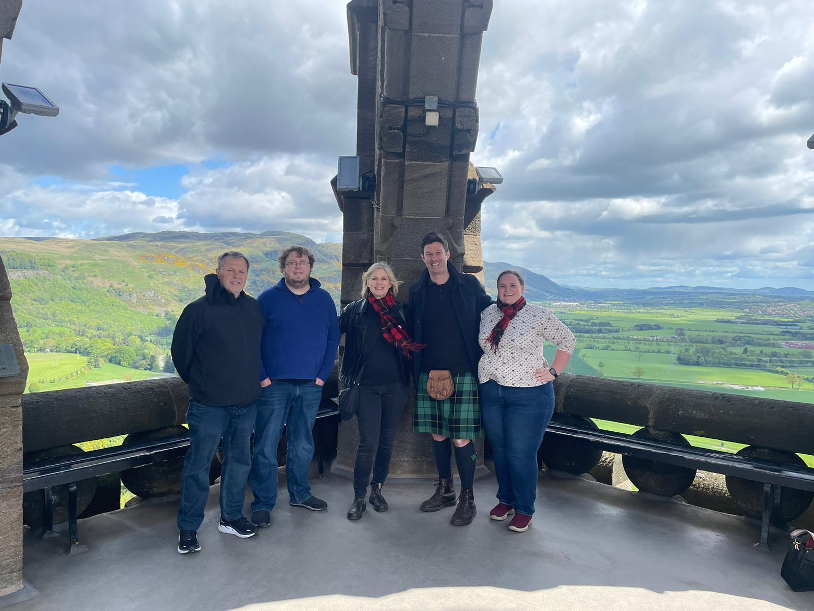 Tour guide Ben at The Wallace Monument