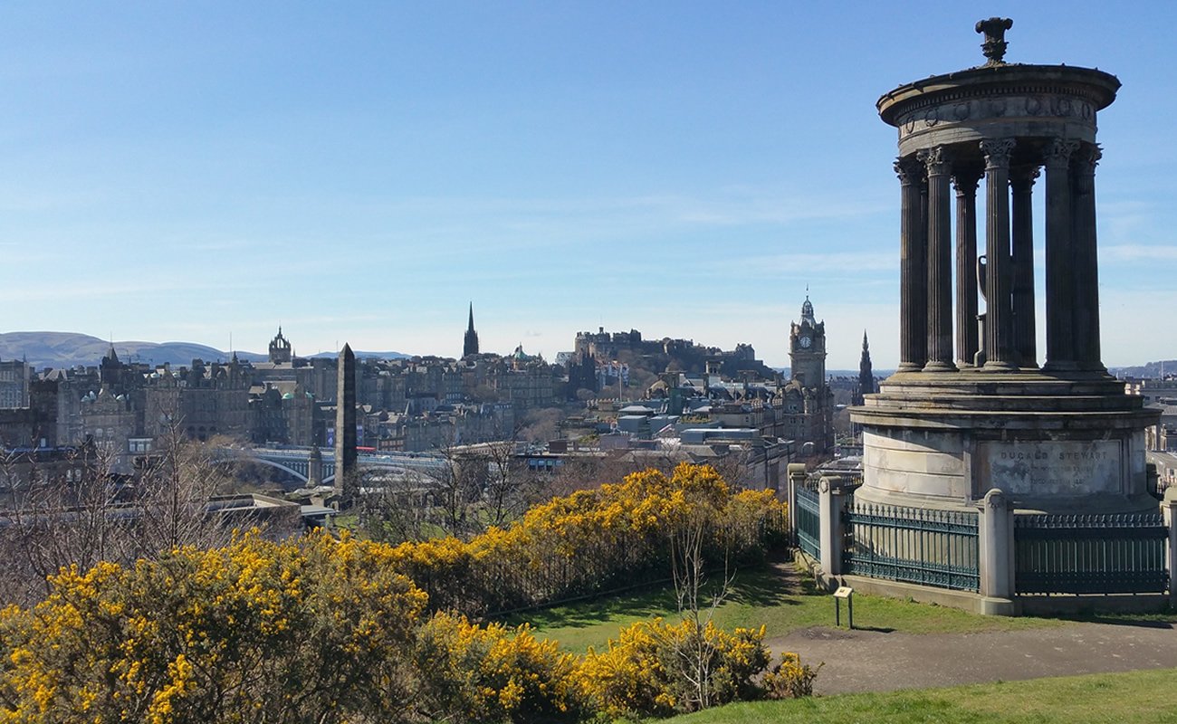 View over Edinburgh from Calton Hill