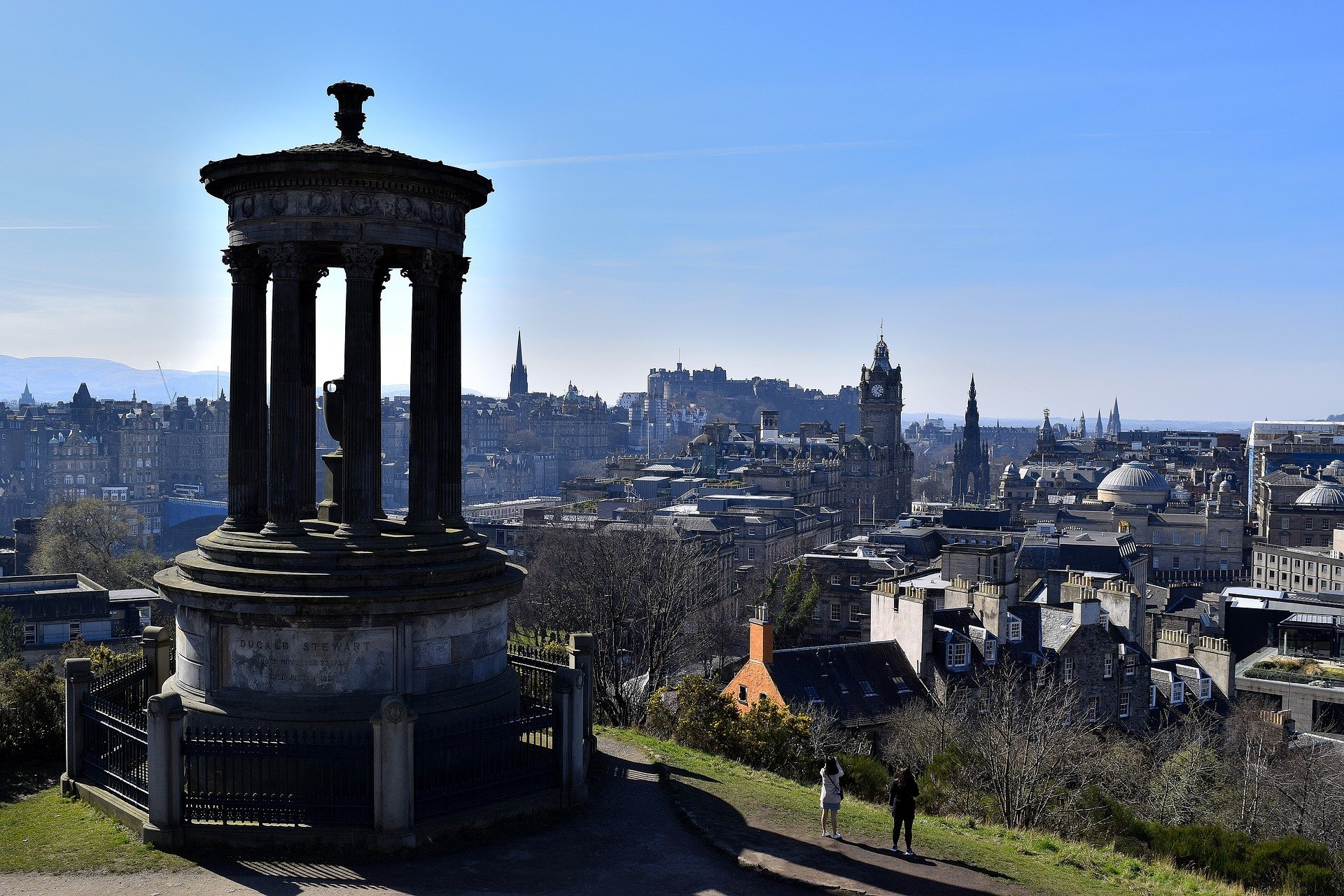 Classic View over Edinburgh from Calton Hill