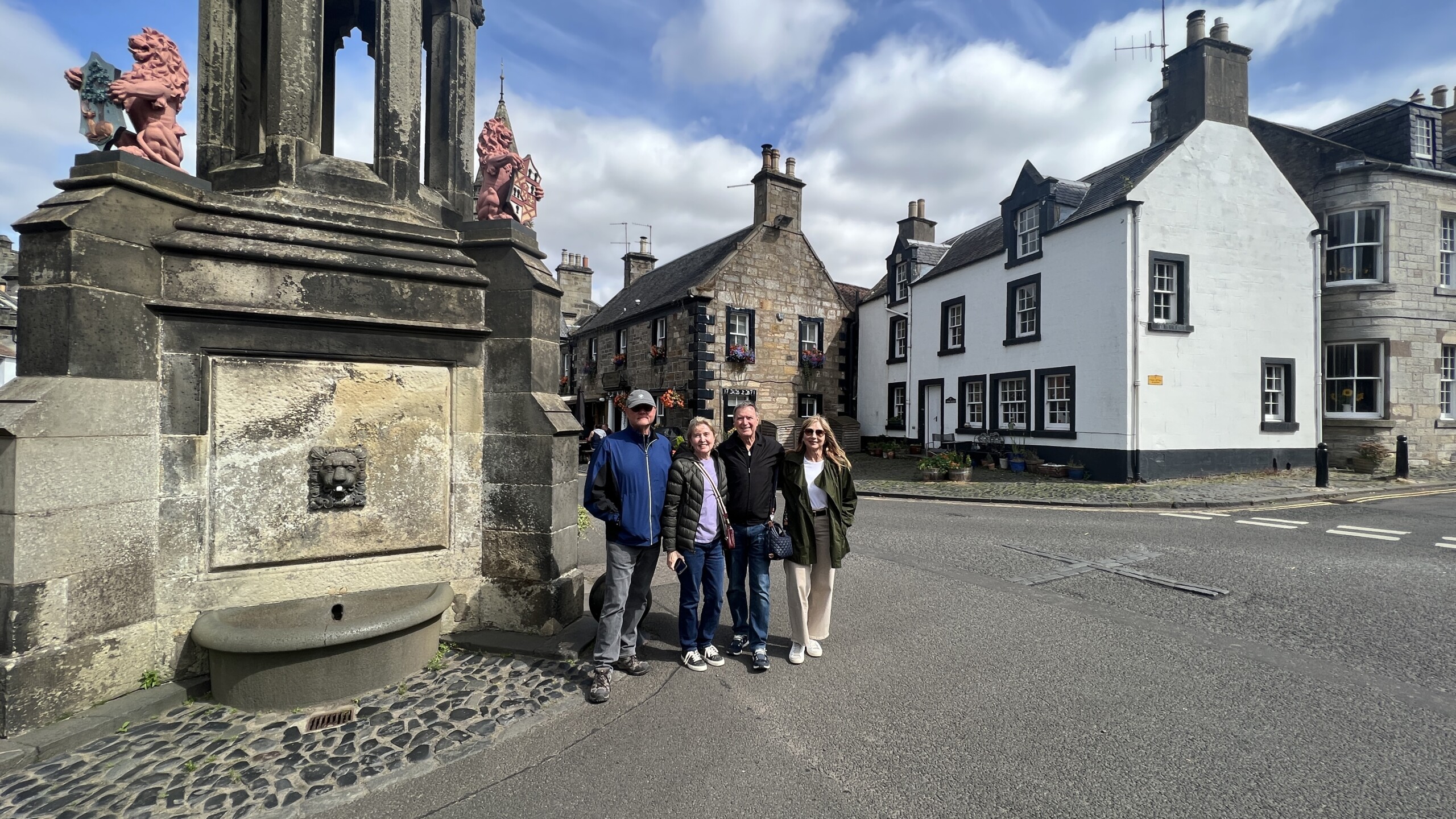 Outside Mrs Baird's B&B in Inverness