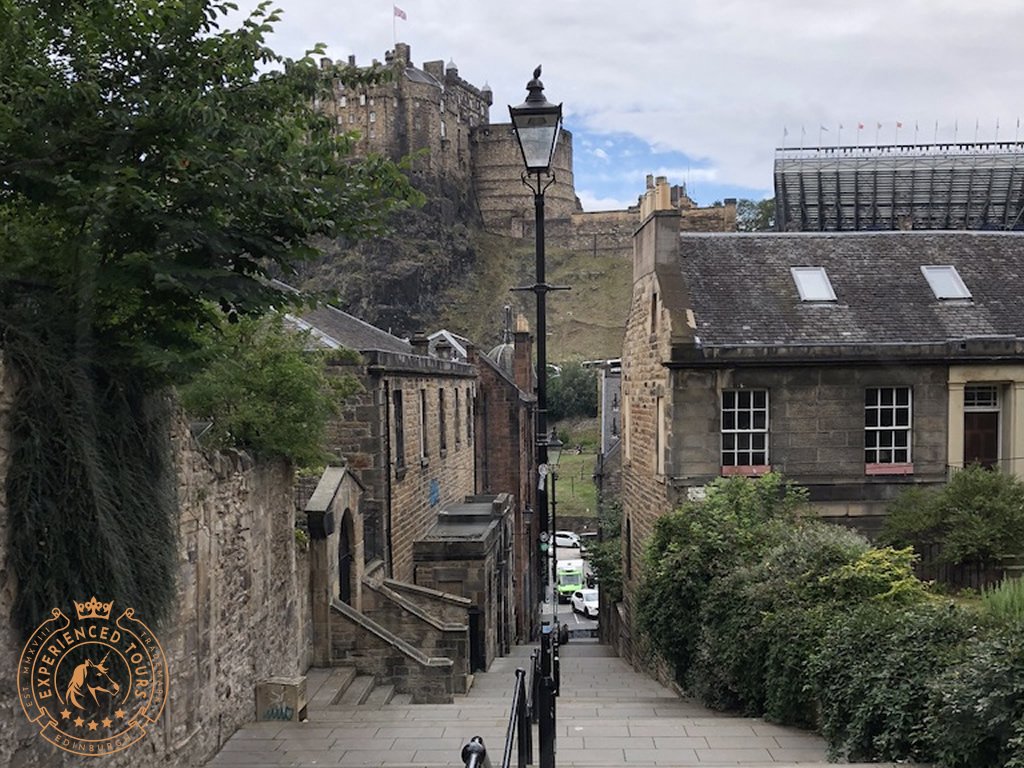 The Vennel looking towards Edinburgh Castle