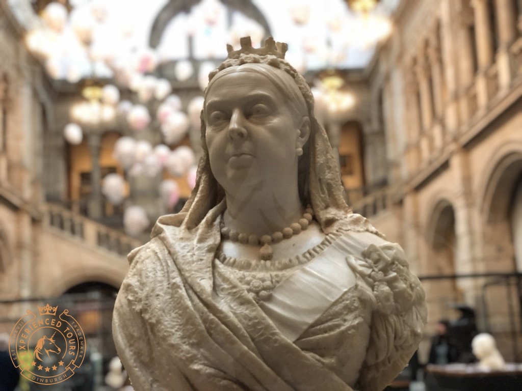 Bust of Queen Victoria in the Kelvingrove Gallery