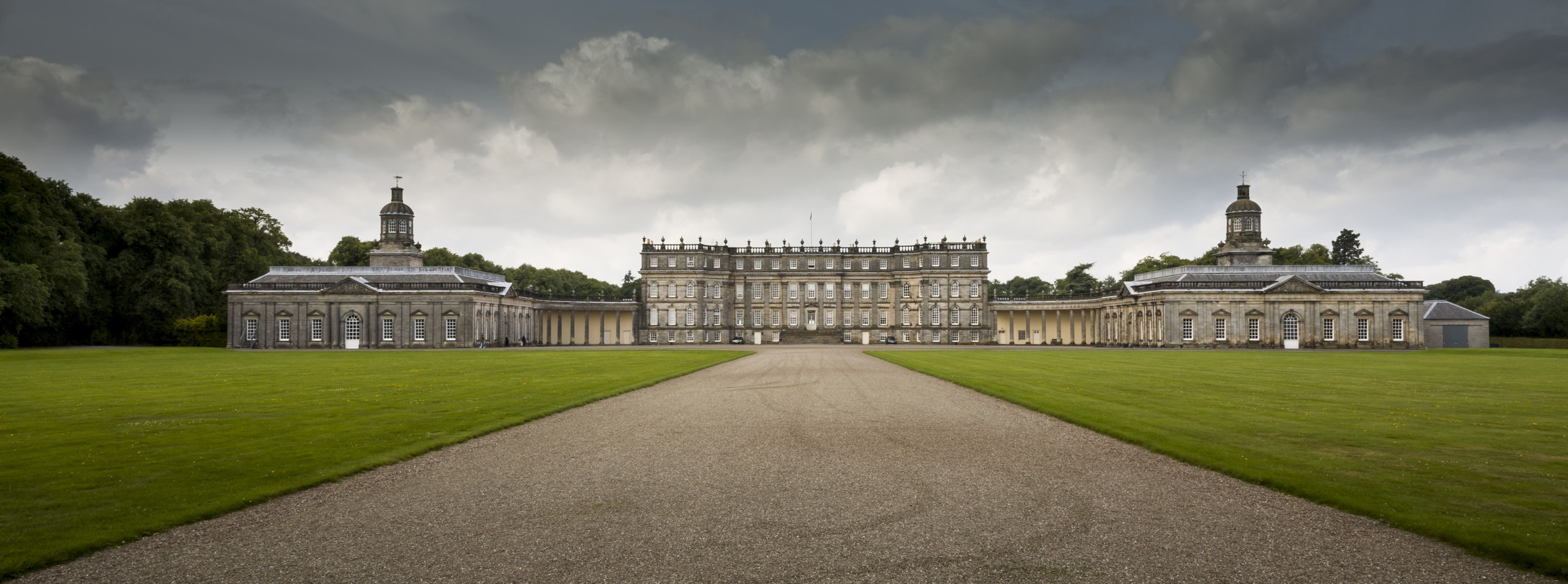 The grand avenue leading to Hopetoun House
