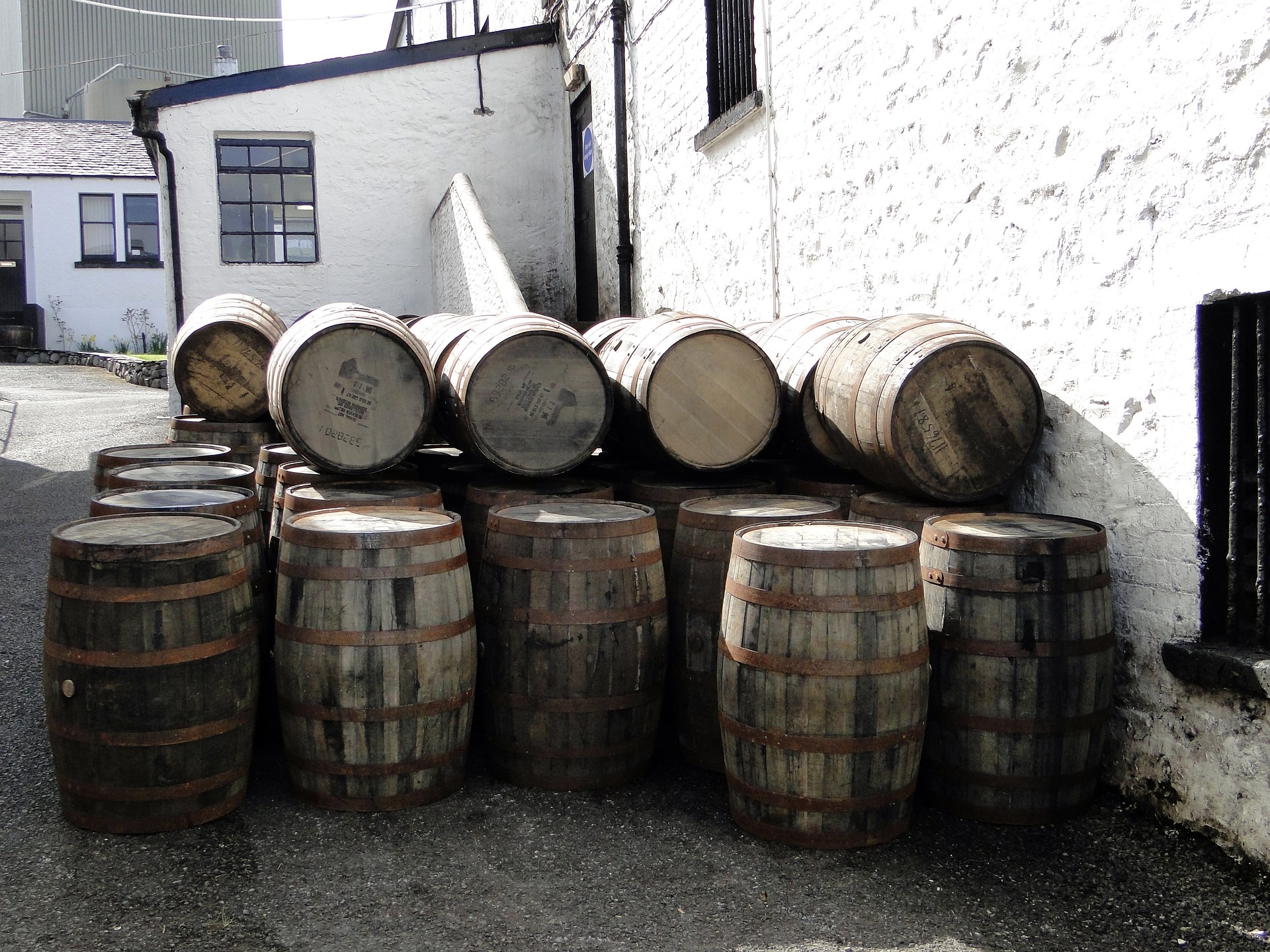 Whisky Barrels on the Island of Islay
