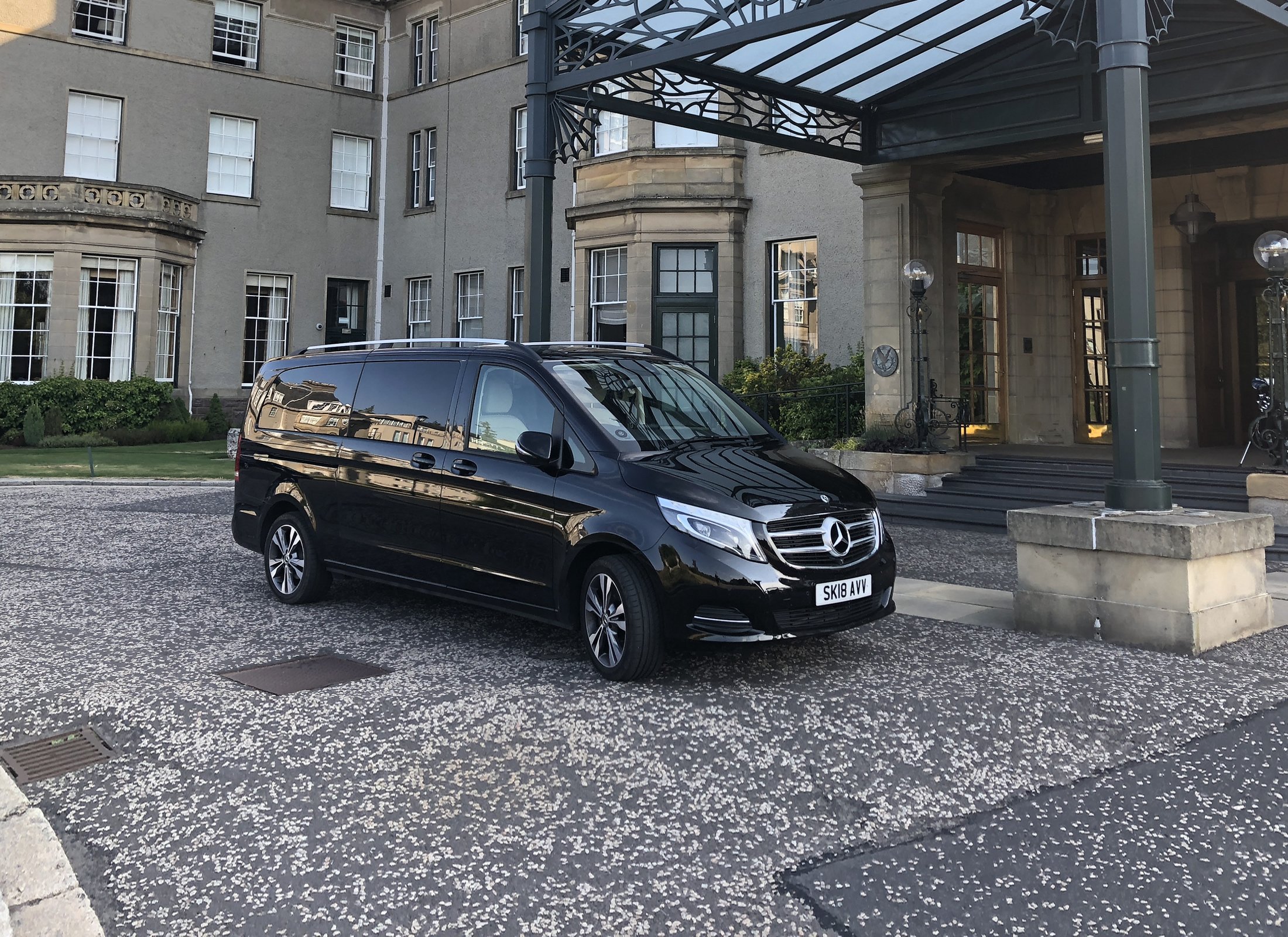 Tour van at Gleneagles hotel