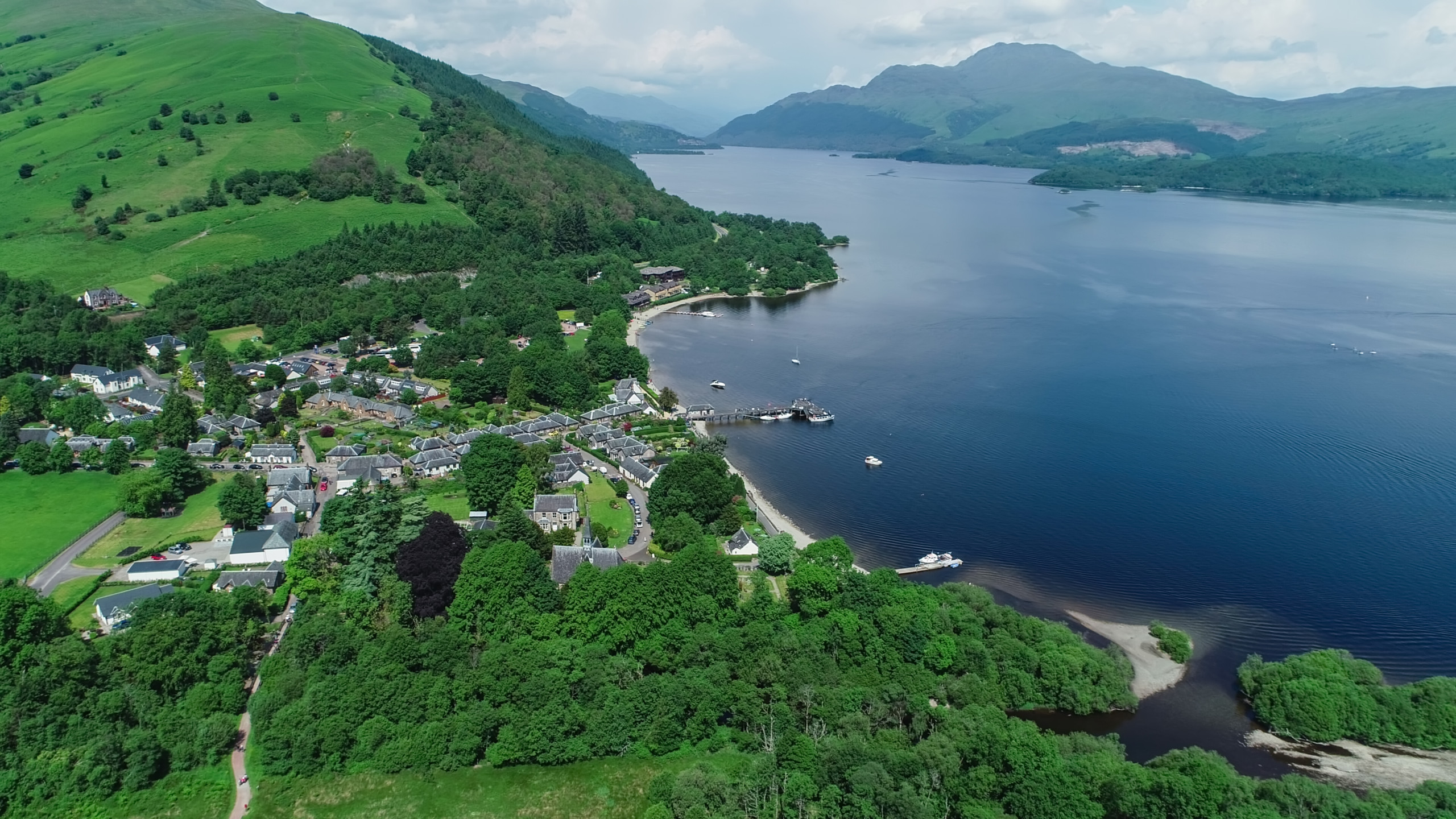 Luss on the banks of Loch Lomond
