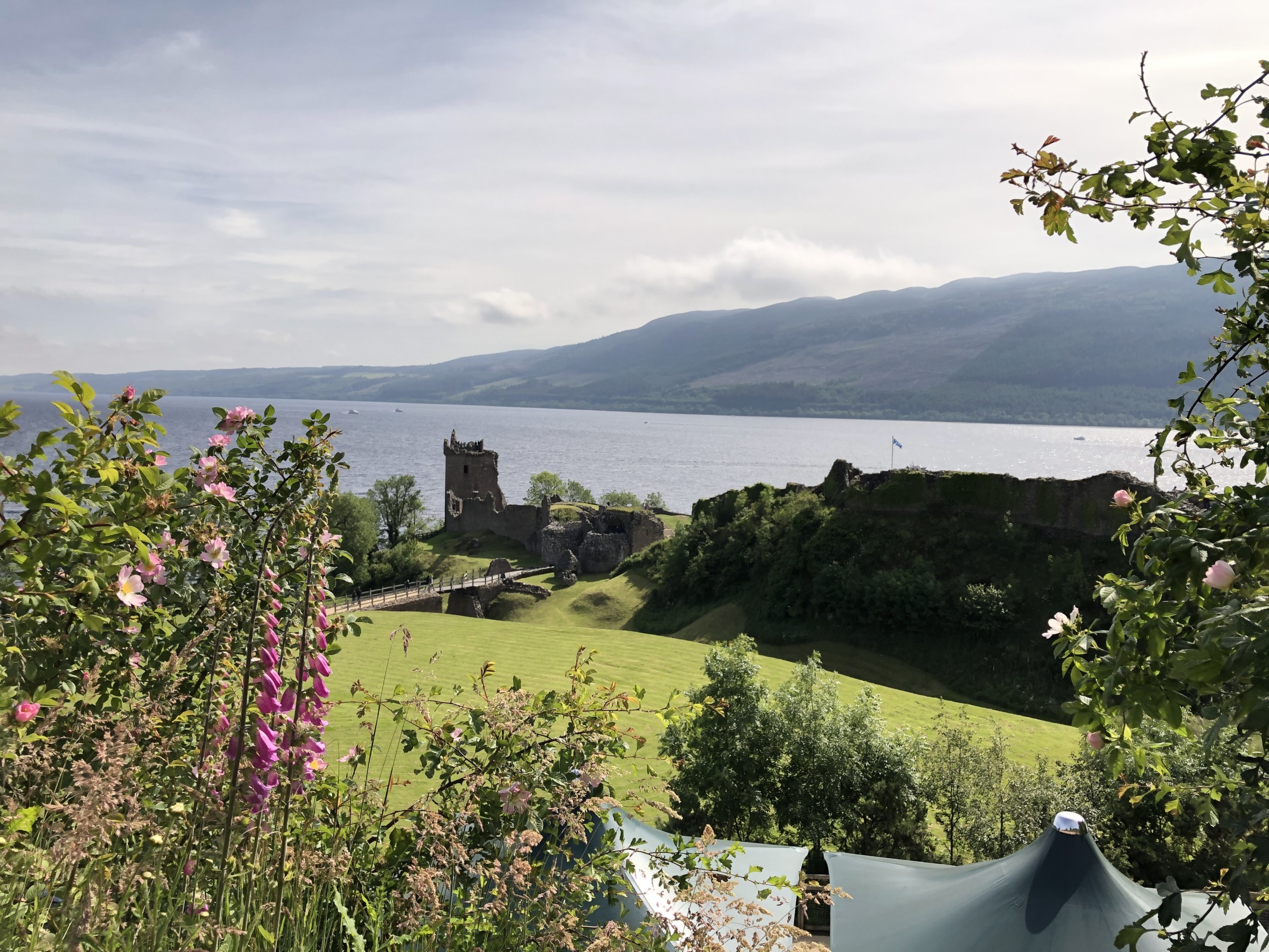 Urquhart Castle on the banks of Loch Ness