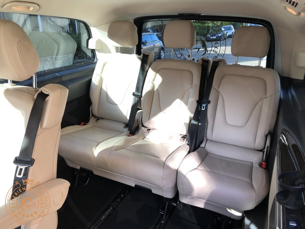 Seating in the tour van