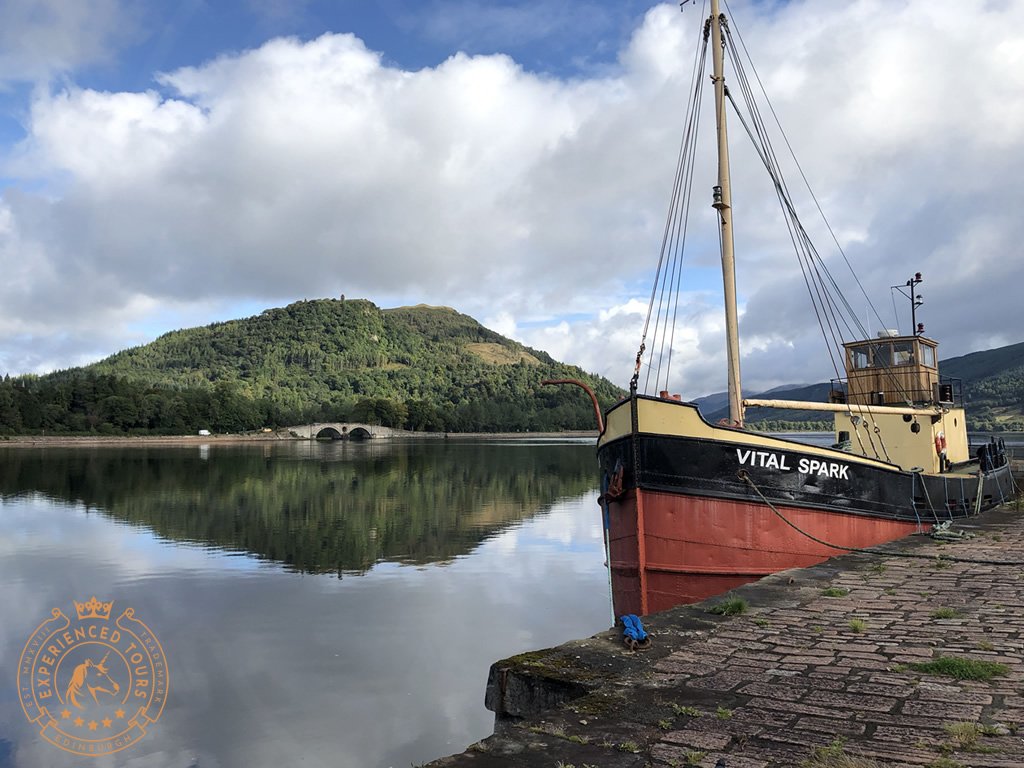 The famous 'Vital Spark' puffer moored in Inveraray